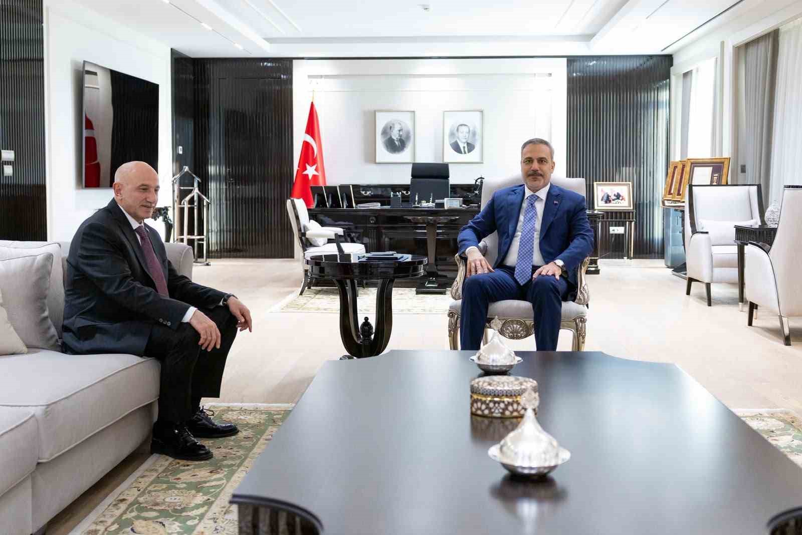 Bakan Fidan, Ankara İl Emniyet Müdürü Yüksek'i kabul etti