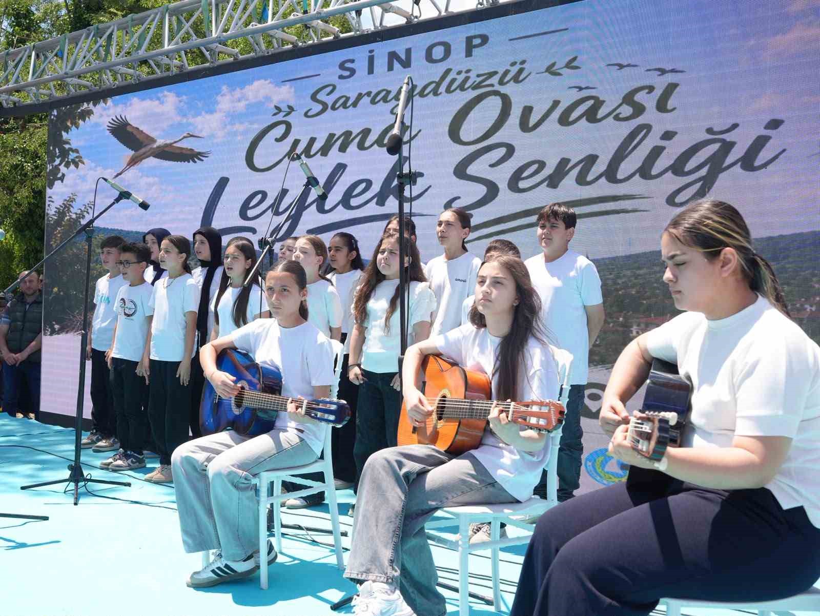 Sinop’ta Leylek Şenliği: Yavrular halkalandı