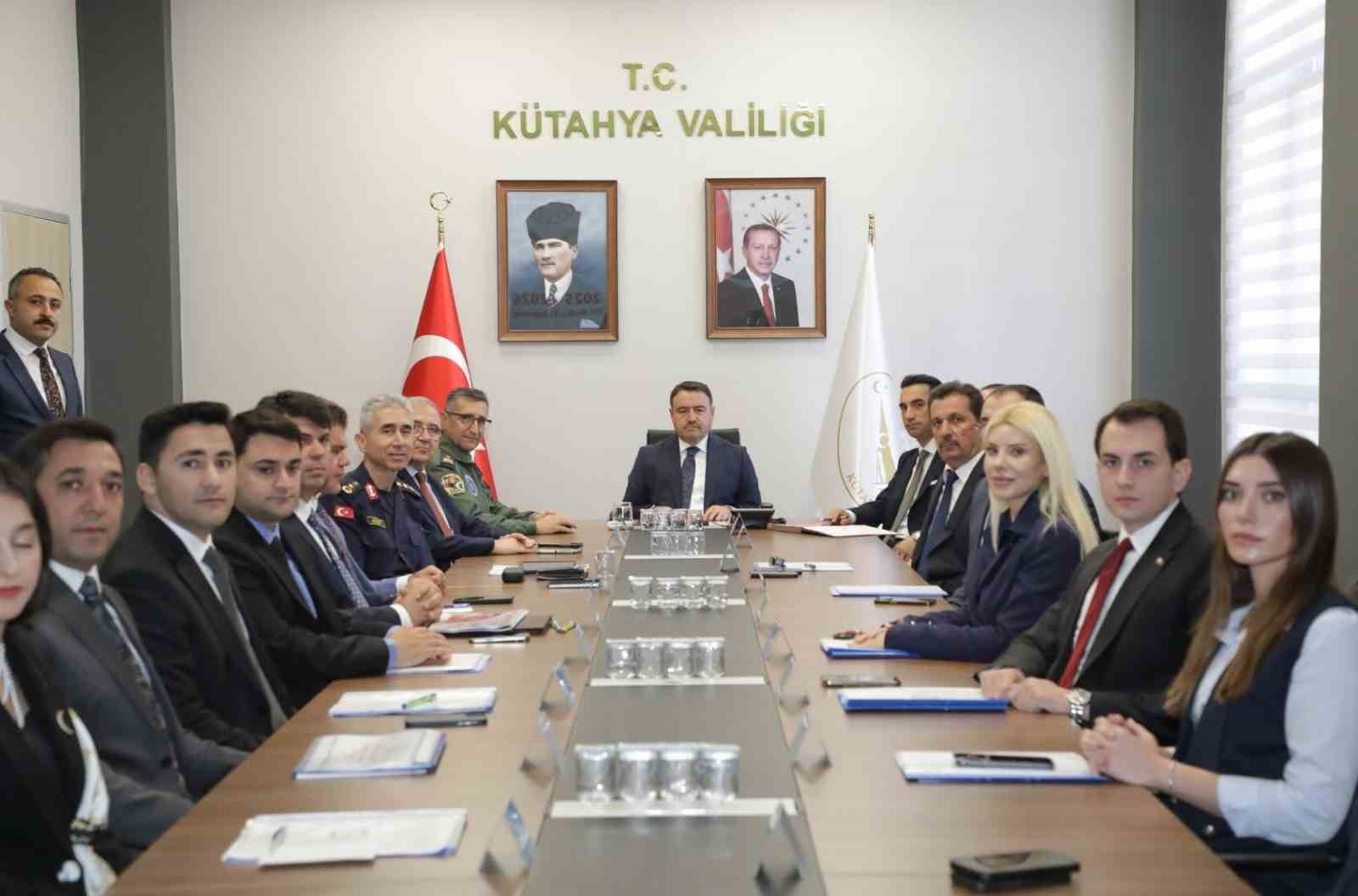 Kütahya'da güvenlik ve asayiş masaya yatırıldı