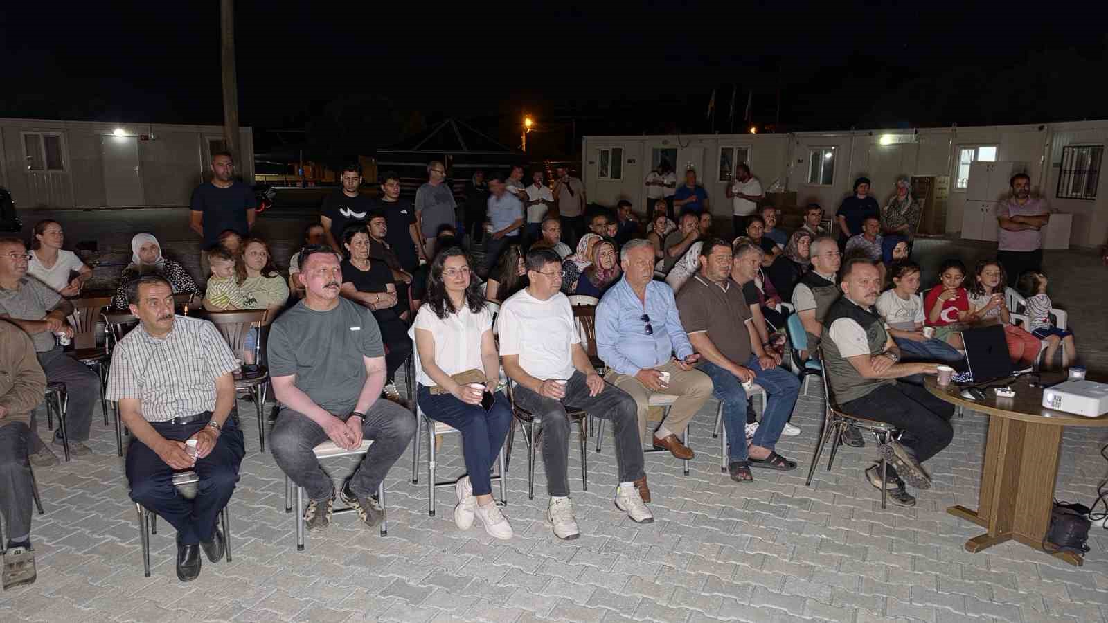 Kazı evinde bilgilendirme etkinliği yapıldı