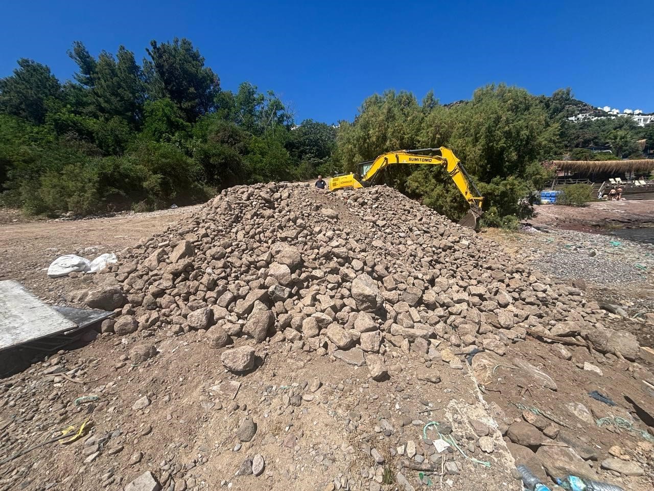Sahile beton dökümüne 150 bin TL ceza