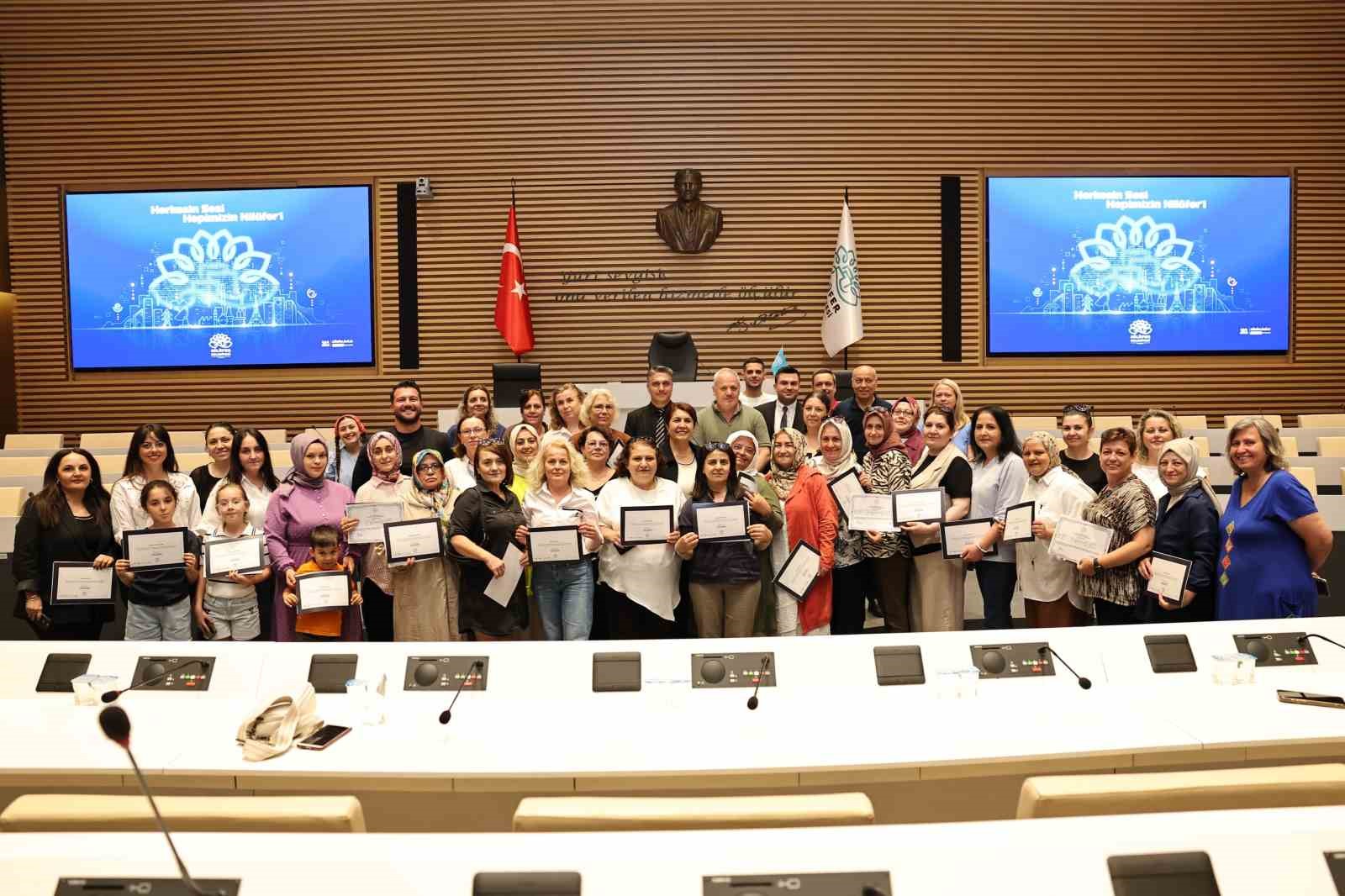 Nilüfer’de sertifikalı kadın gücü