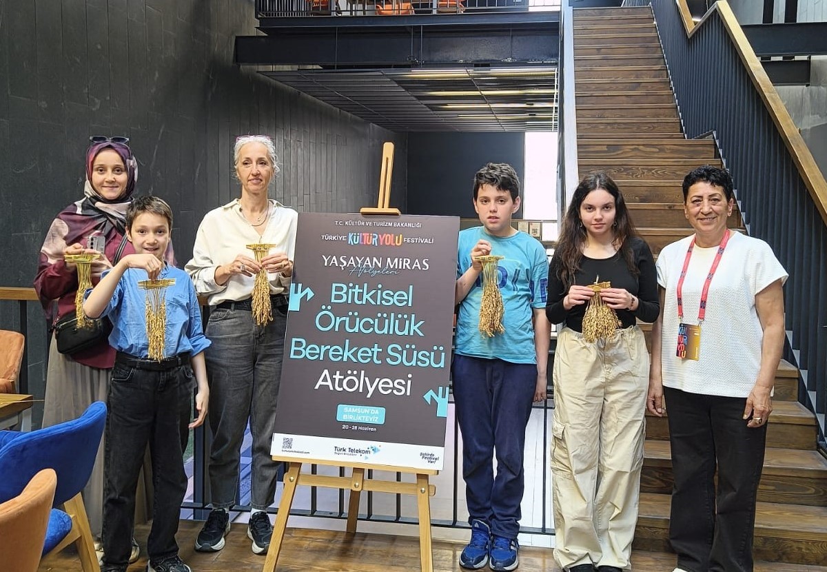 Bafra pirincinin başakları bereket süsü oldu