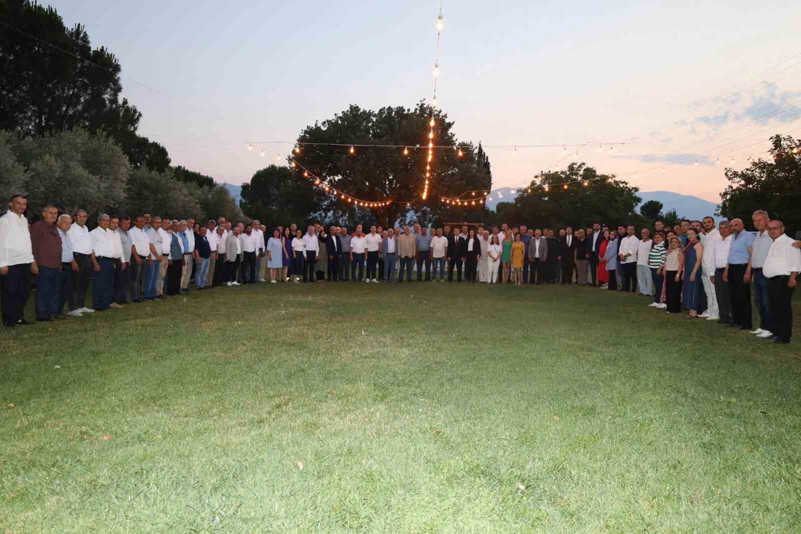 Karacasu Kaymakamı Mehmet Gündoğdu'ya veda yemeği