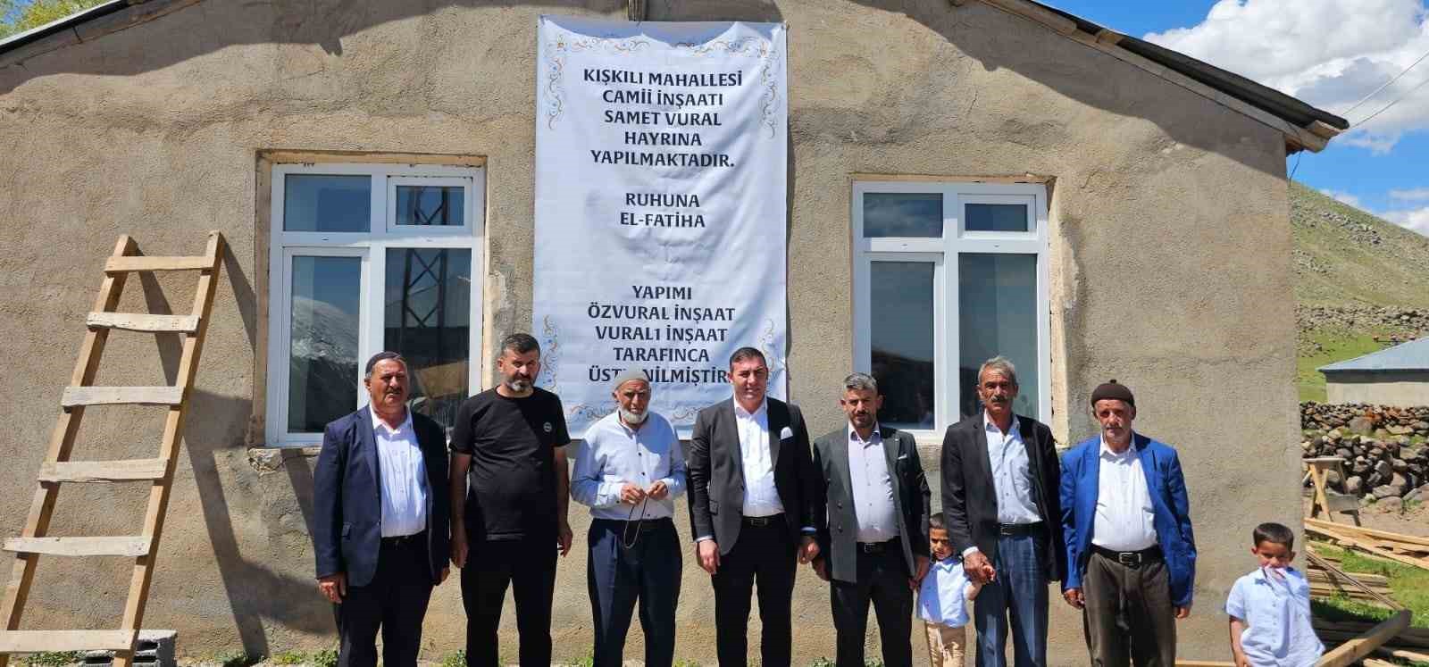 Aydınlar’da taziye evi ve caminin temeli dualarla atıldı