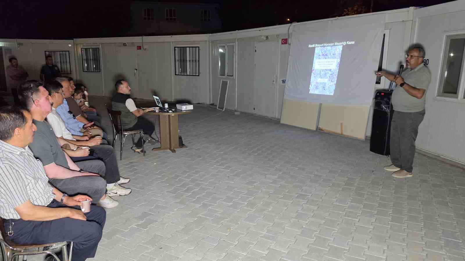 Kazı evinde bilgilendirme etkinliği yapıldı