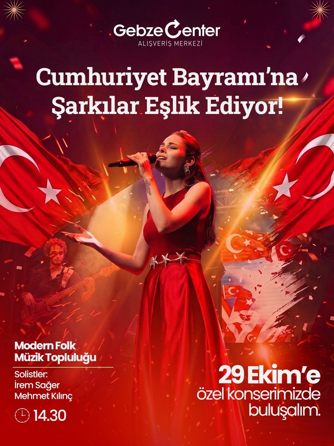 Gebze Center'dan Cumhuriyeti'nin 103'üncü yılına özel kutlama