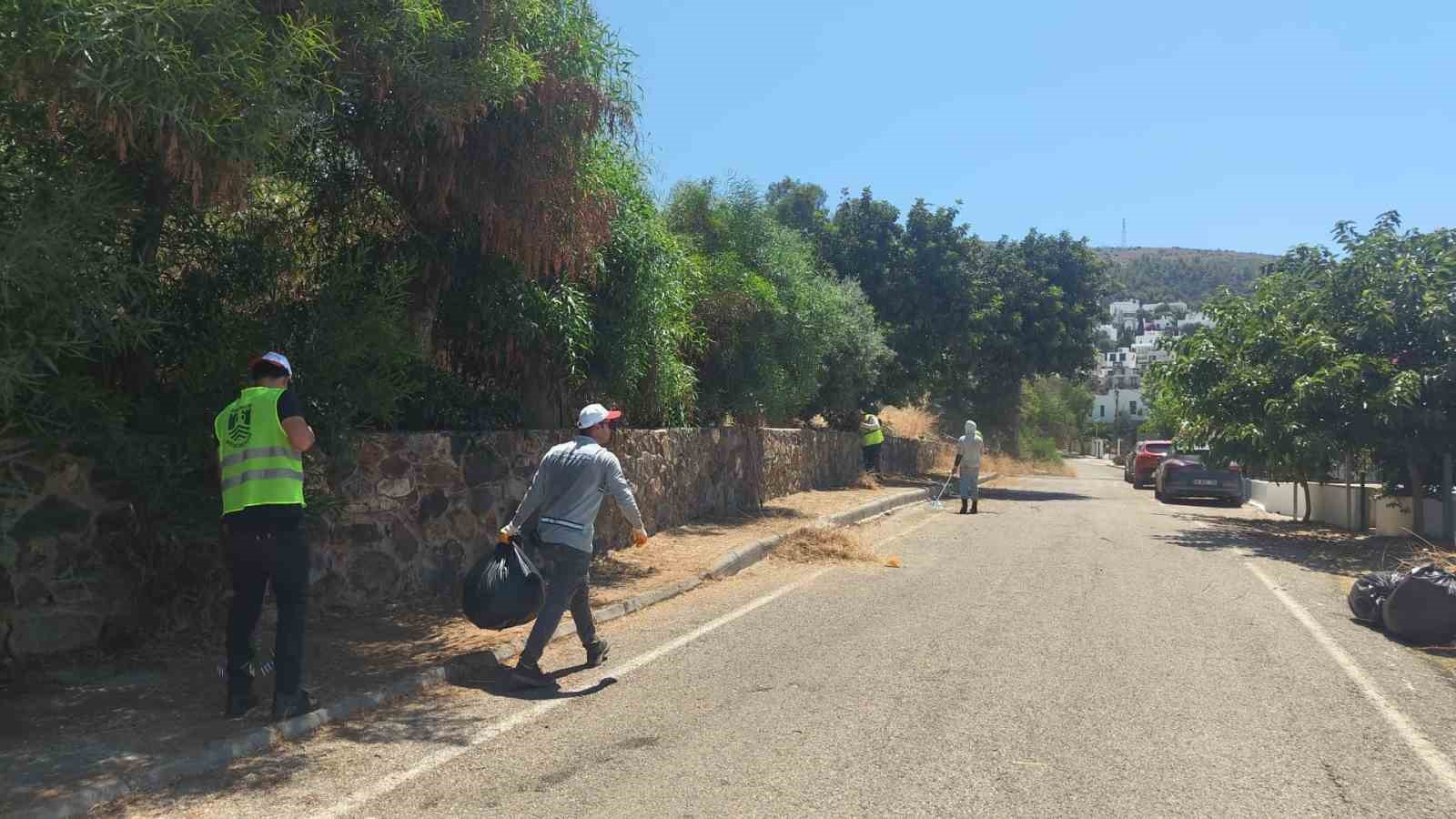 Bodrum'da ot temizliği çalışmaları Haziran ayı boyunca aralıksız sürdü