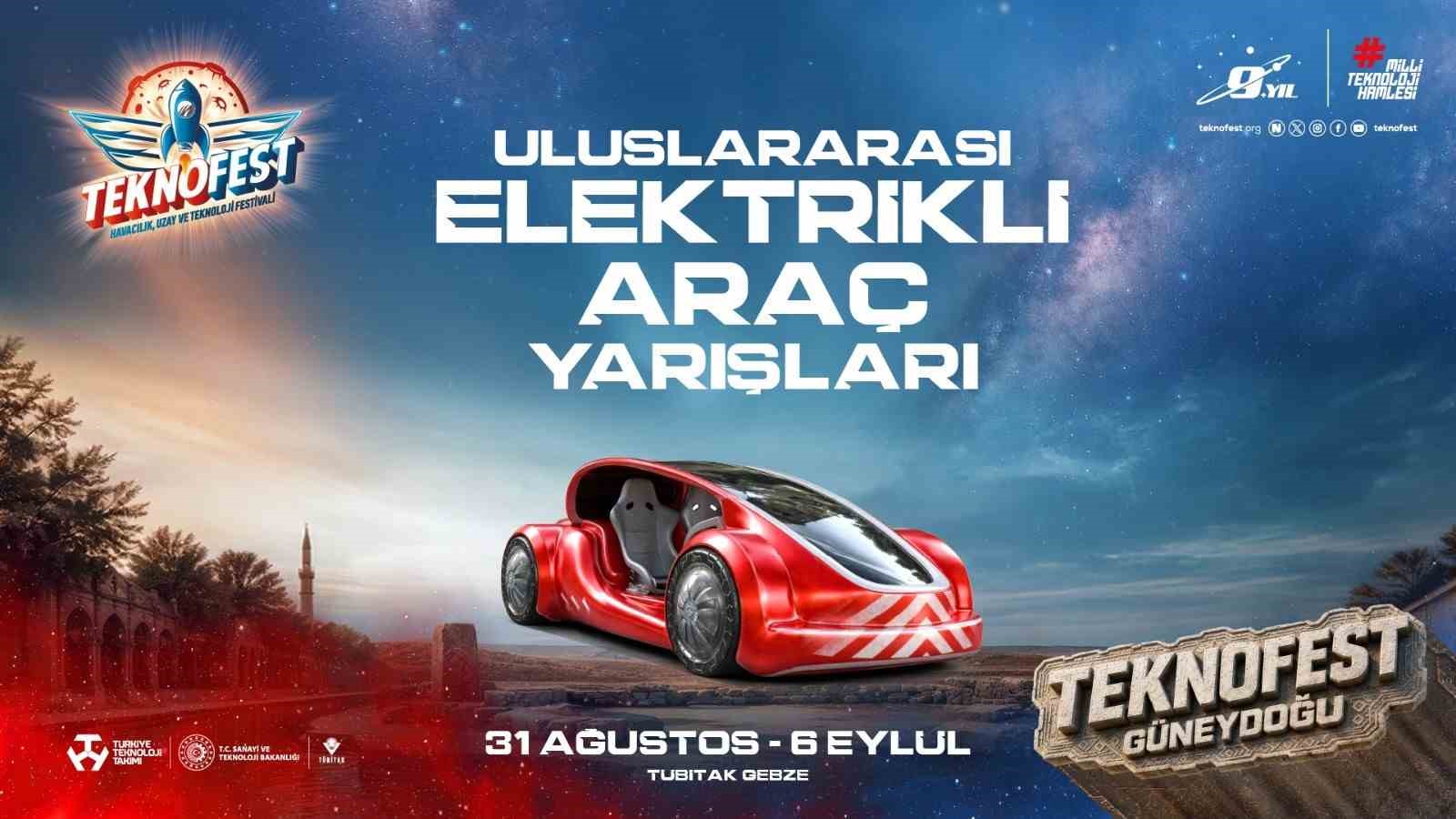 Geleceğin elektrikli araçları TEKNOFEST 2026'DA piste çıkıyor