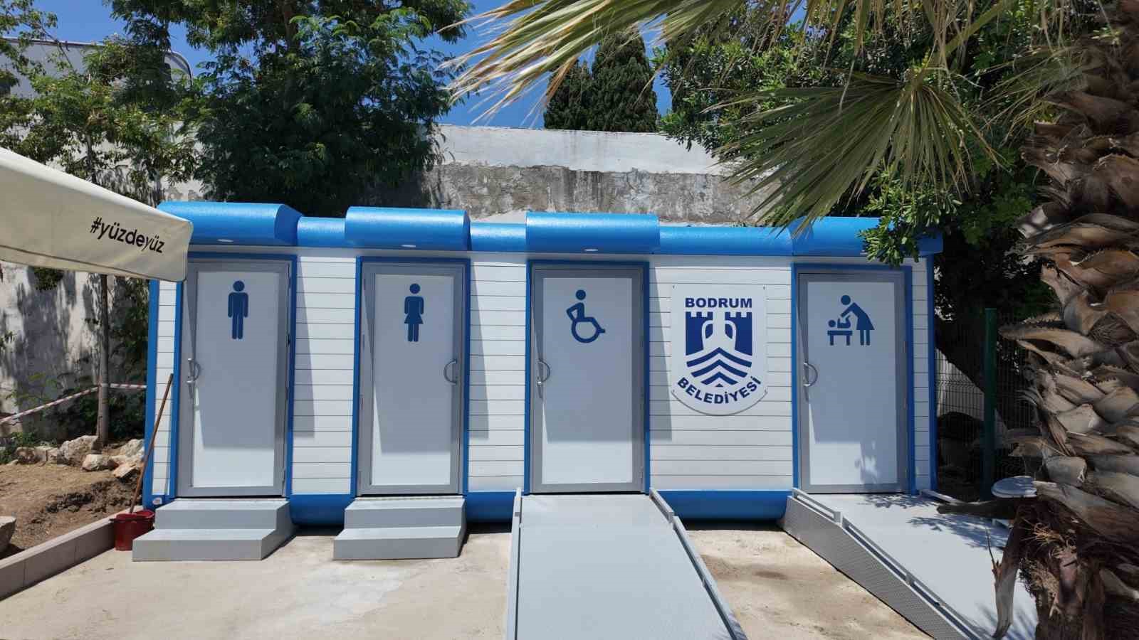 Bodrum’da modern tuvaletler hizmete alındı