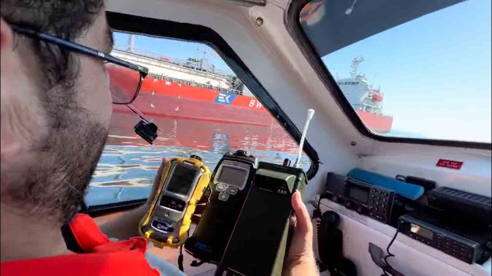 Yalova Çınarcık'ta hissedilen gaz kokusunun kaynağı tanker çıktı