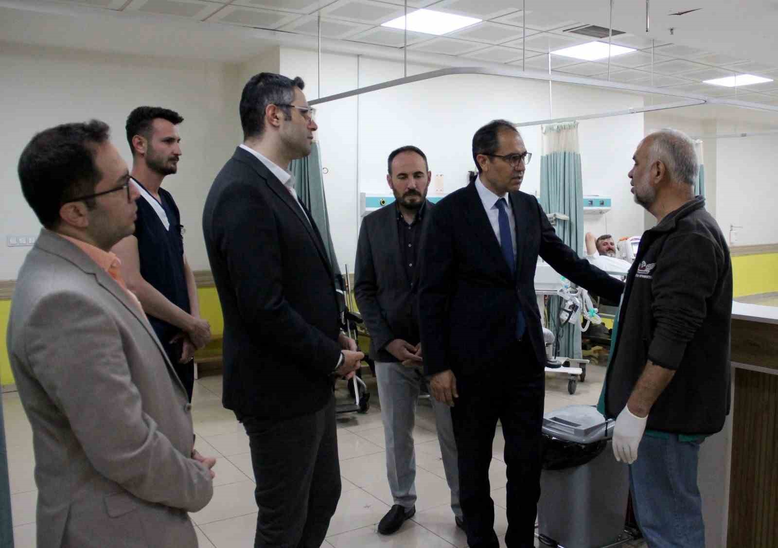 İl Sağlık Müdürü Erşan'dan Kayseri Devlet Hastanesi'nde inceleme