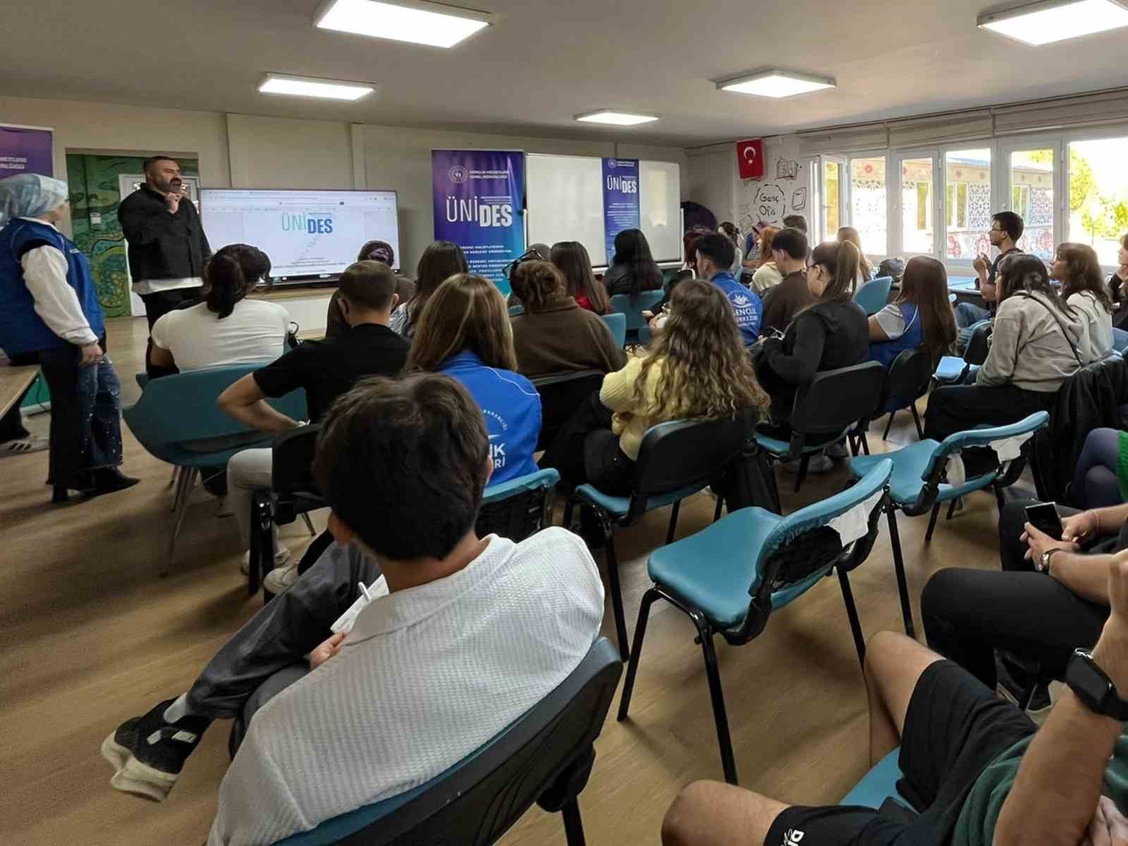 MUĞLA’DA GENÇLERE ÜNİDES PROJELERİ TANITILDI