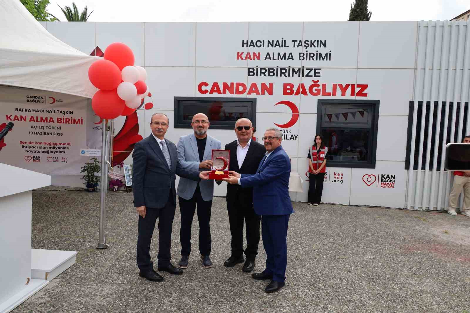 Bafra’da Kızılay kan alma birimi açılışı