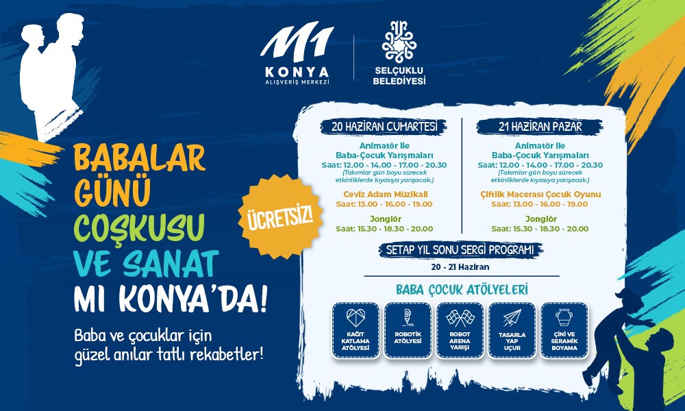 M1 Konya AVM’de Babalar Günü etkinlikleri