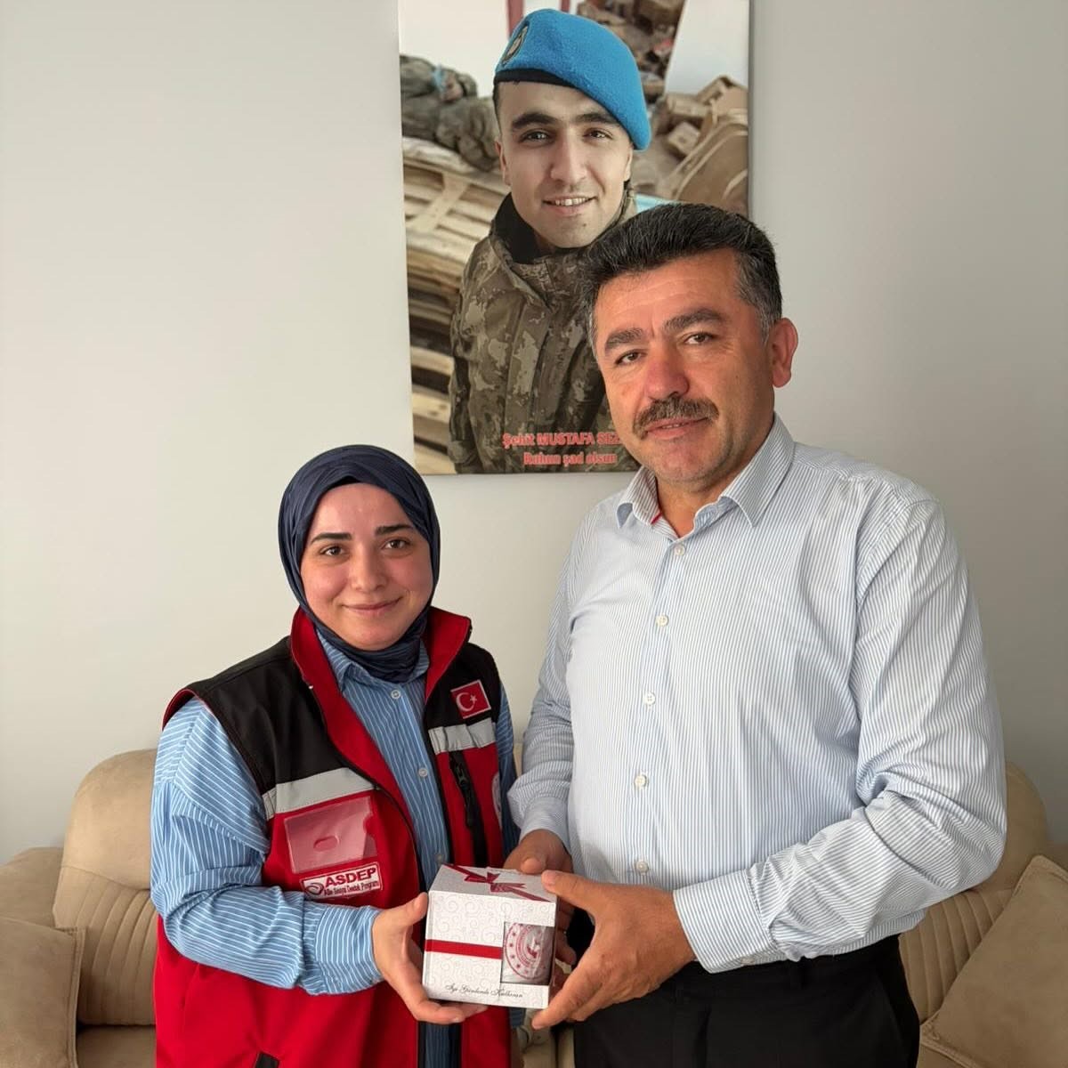 Kozlu’da şehit babaları unutulmadı