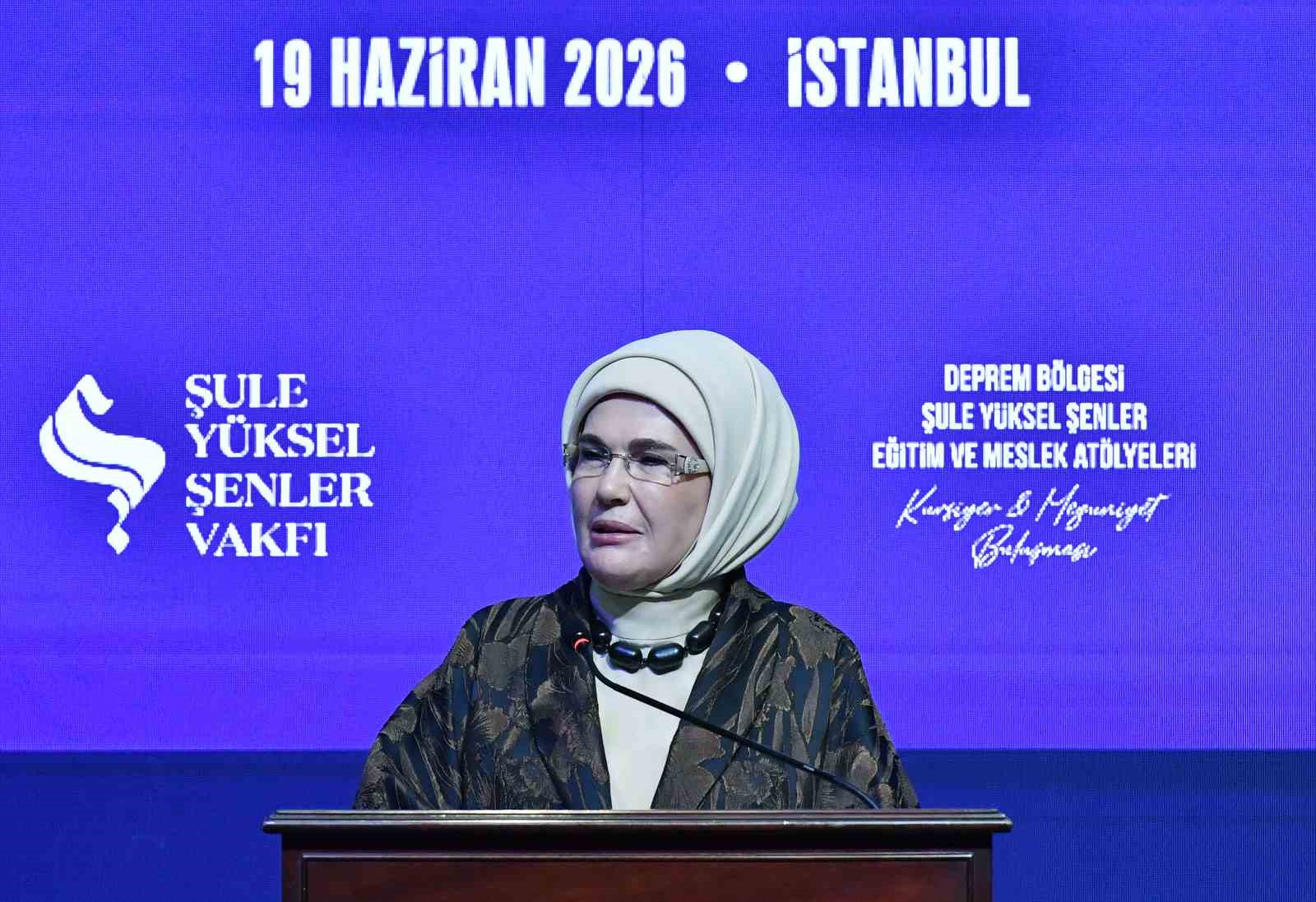 Emine Erdoğan: "Kadınların ekonomik hayata katılması, afet sonrası toparlanma döneminde büyük öneme sahiptir"