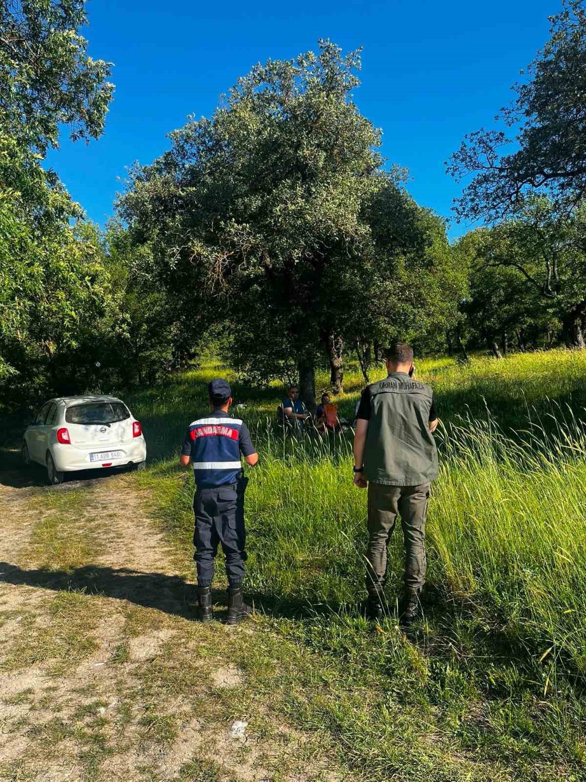 Bozüyük’te orman yangını denetimi: Piknik yapan vatandaşlar uyarıldı