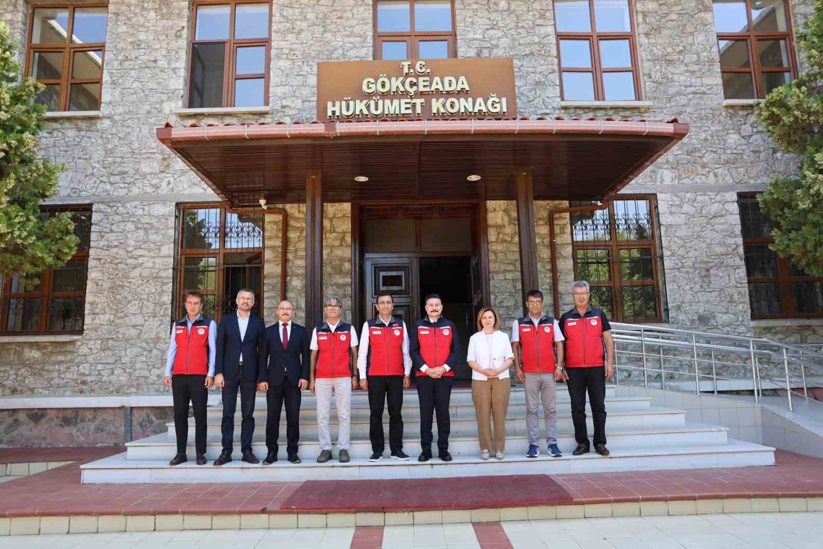 Çanakkale Tarım ve Orman Bakanlığı teşkilatından Kaymakam Acar’a ziyaret