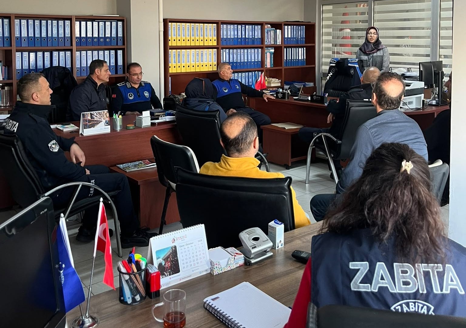 AKÇAKOCA İLÇE SAĞLIK MÜDÜRLÜĞÜ TARAFINDAN SAHA SAĞLIK ELÇİLERİ PROGRAMI KAPSAMINDA BELEDİYE ZABITA PERSONELİNE SAĞLIKLI YAŞAM VE HASTA HAKLARI EĞİTİMİ VERİLDİ.