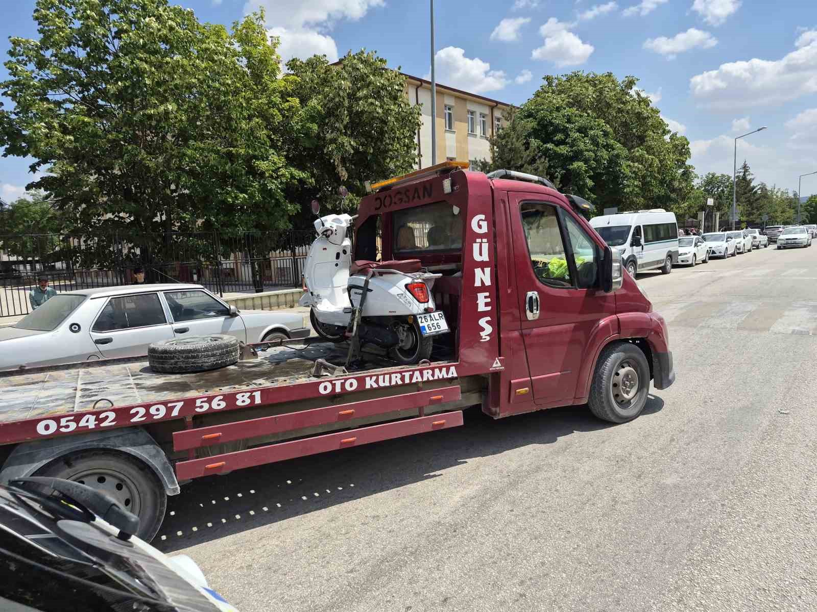 Eskişehir’de dikkatsizlik kazaya yol açtı