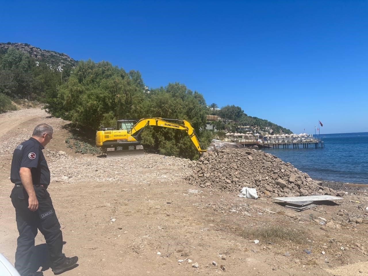 Sahile beton dökümüne 150 bin TL ceza
