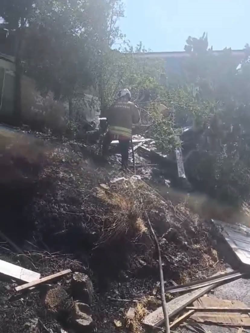 Kırıkhan'da bahçe yangını