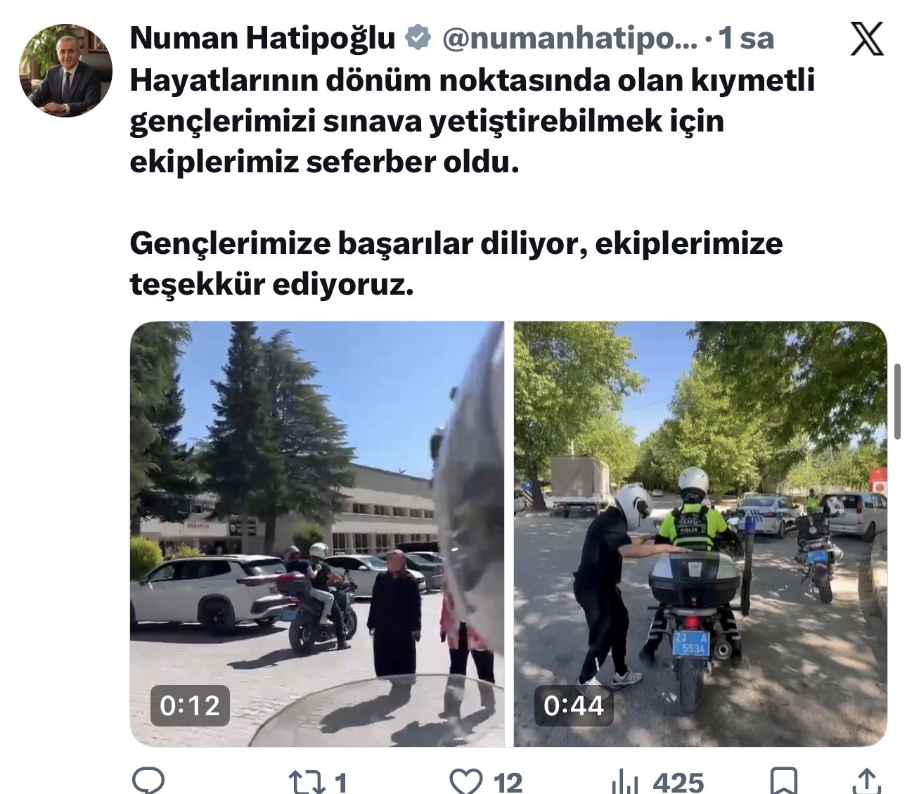 Elazığ’da YKS’ye geciken adayların imdadına polis ekipleri yetişti