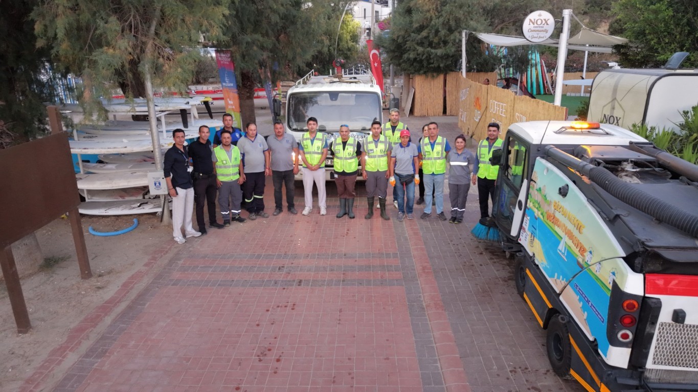 Bitez Yalısı'nda kapsamlı temizlik çalışması