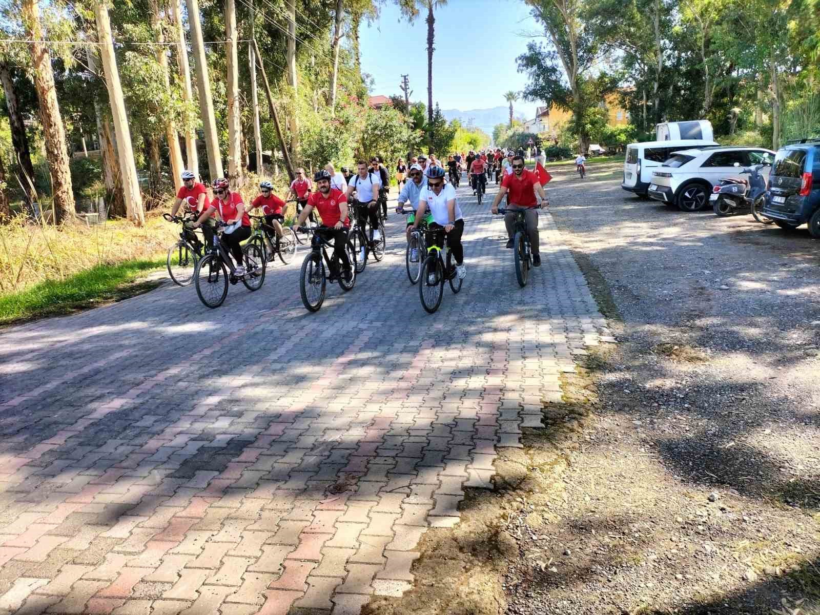 Köyceğiz’de pedallar Cumhuriyet için çevrildi
