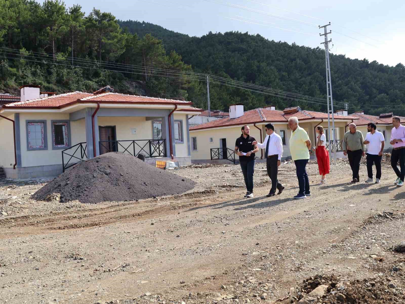 Işıklı Mahallesi'ndeki kırsal afet konutlarında sona gelindi