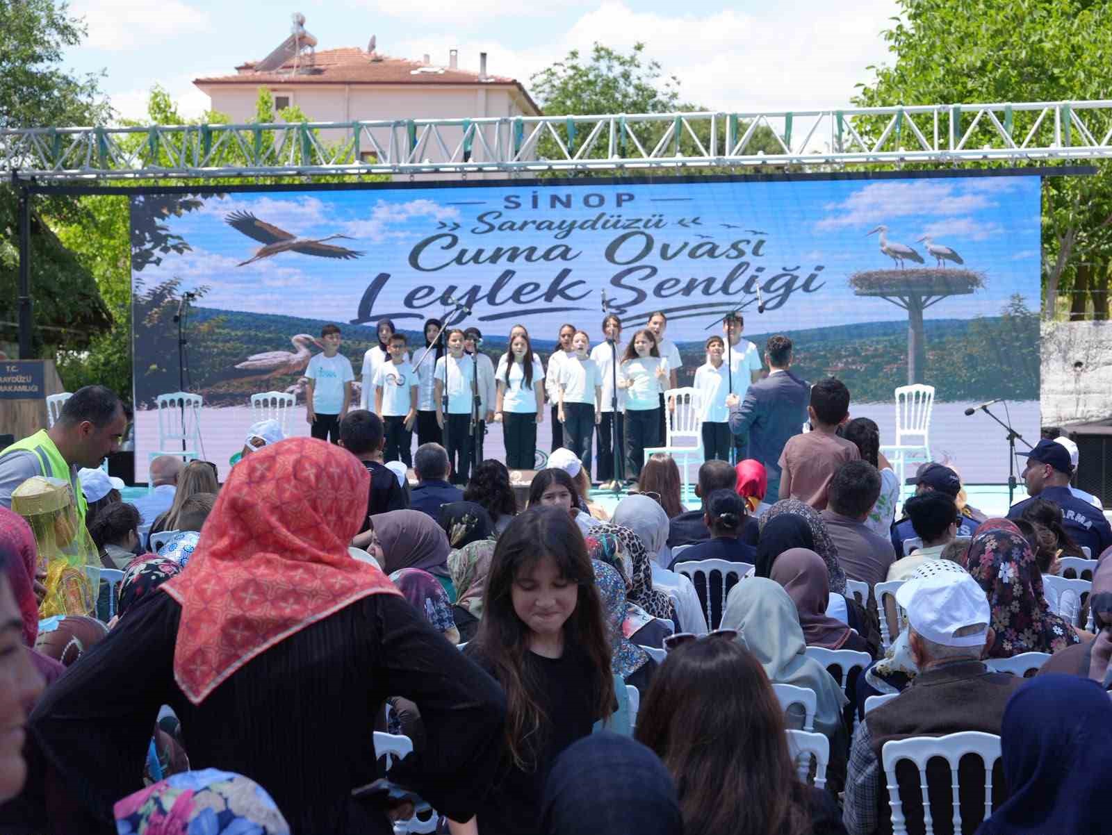 Sinop’ta Leylek Şenliği: Yavrular halkalandı