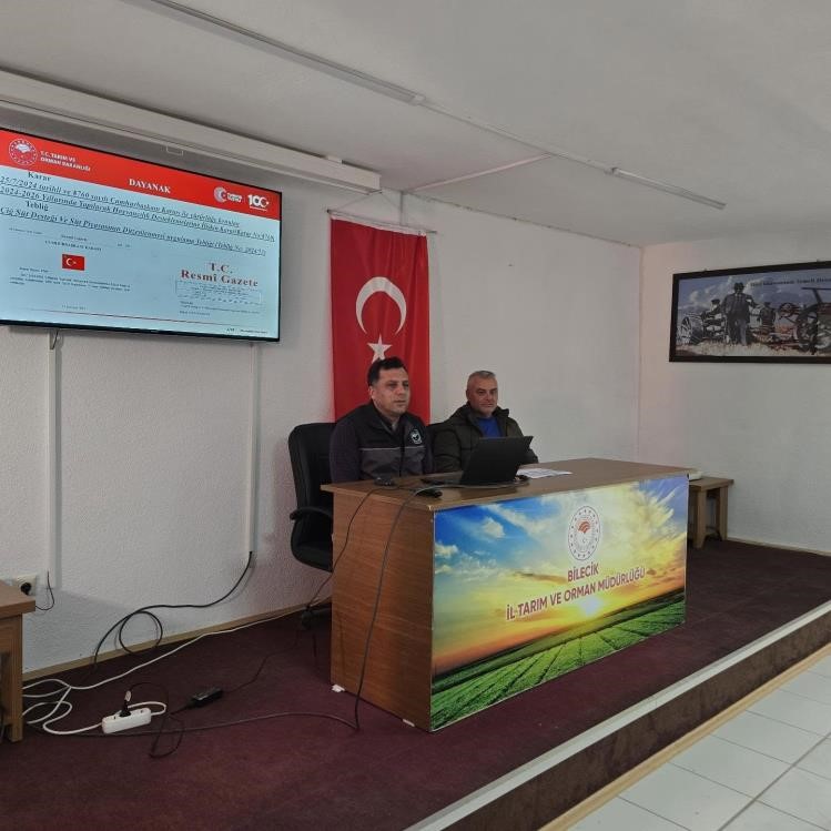 BİLECİK'TE SÜT ÜRETİCİLERİNE KRİTİK DESTEK VE MEVZUAT BİLGİLENDİRMESİ