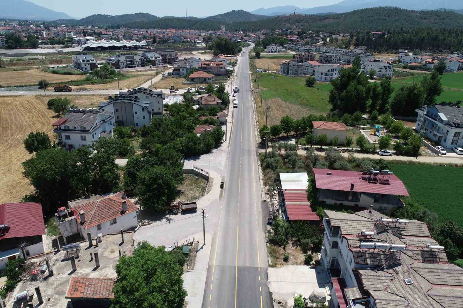 Seydikemer Belen'de yol çalışmaları tamamlandı