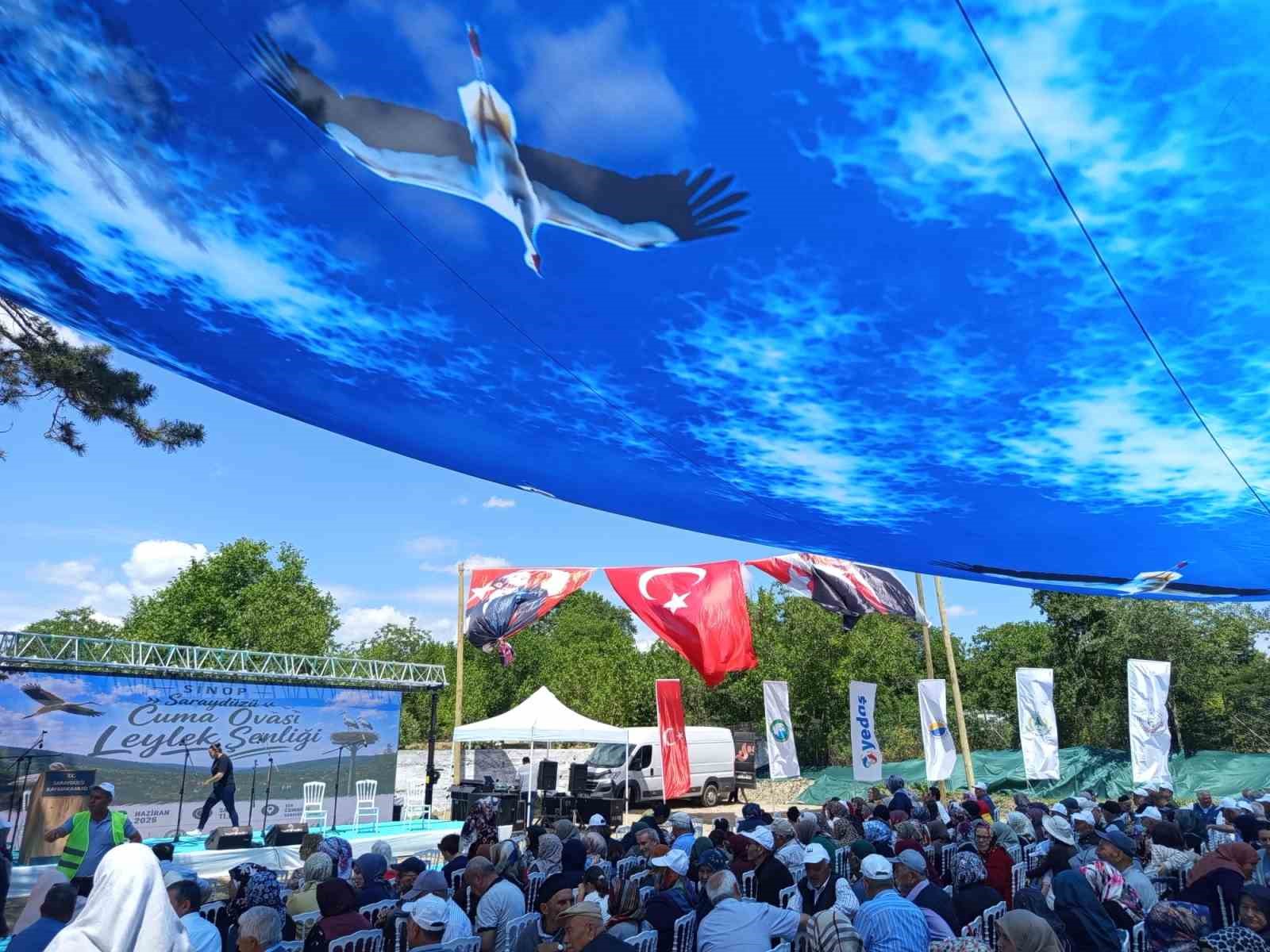 Sinop’ta Leylek Şenliği: Yavrular halkalandı