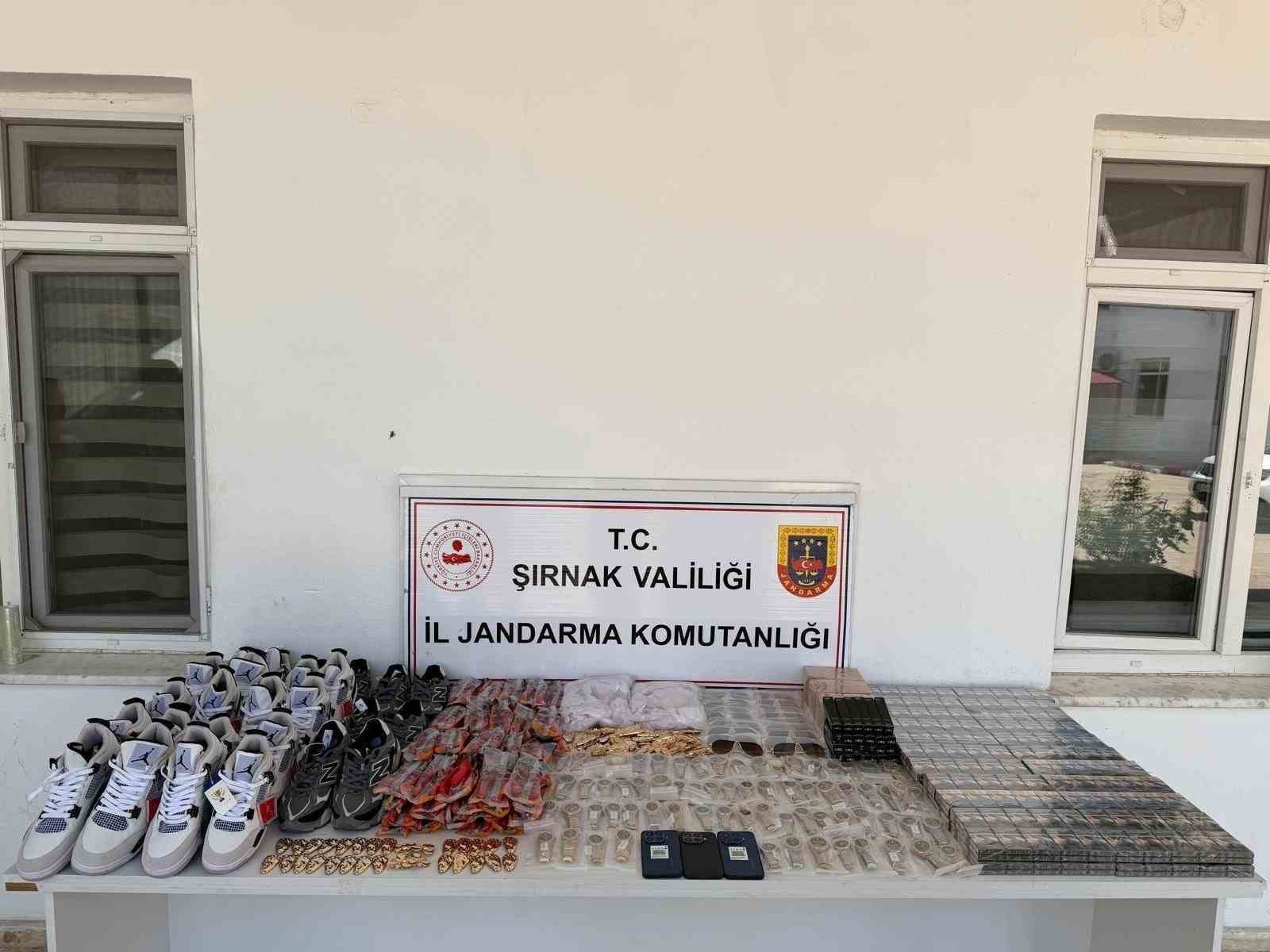 Şırnak'ta 16,7 milyon liralık uyuşturucu ve gümrük kaçağı malzeme ele geçirildi