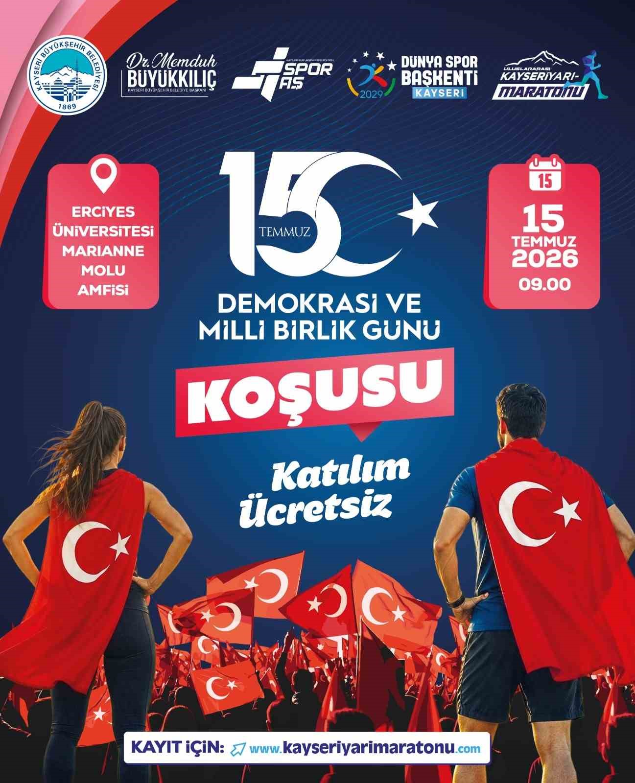 Büyükşehirden 15 Temmuz Demokrasi ve Milli Birlik Günü'ne anlamlı koşu