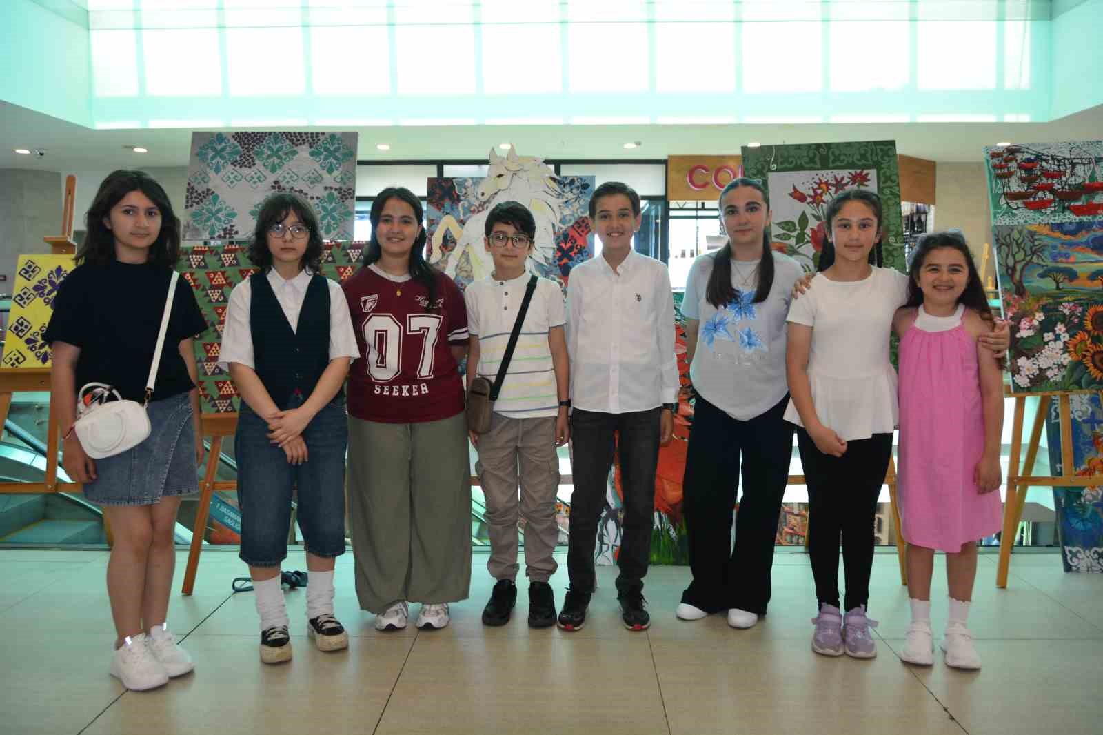Ordu’da üstün yetenekli çocuklardan 100 eserle sanat şöleni