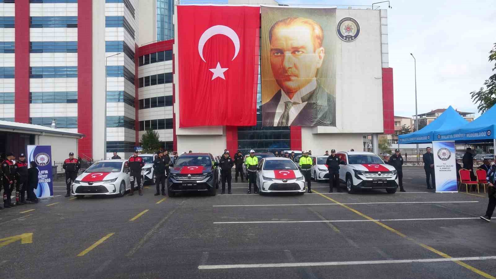 MALATYA'DA EMNİYET TEŞKİLATI’NIN ARAÇ FİLOSU GÜÇLENDİRİLDİ