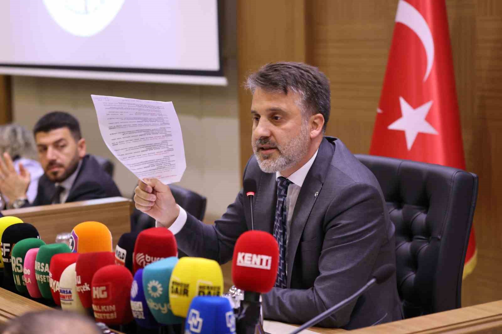 Bursa Büyükşehir Belediye Meclisi'nin Temmuz ayı 1'inci oturumunda gündem maddeleri görüşüldü