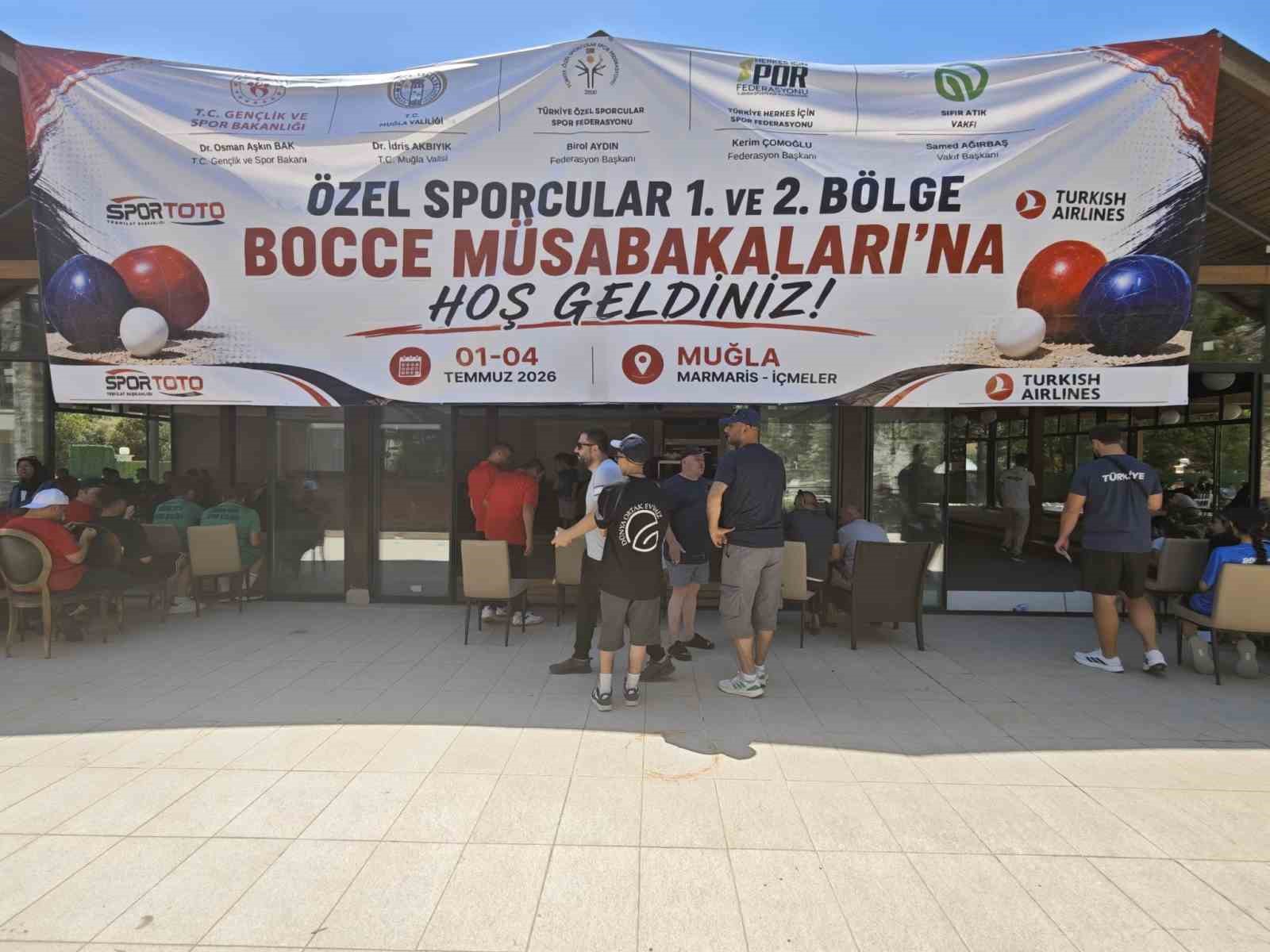 Özel sporcular Bocce Türkiye şampiyonası Muğla'da başladı