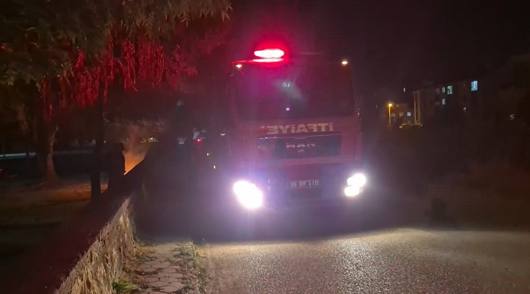Eskişehir’de parkta gece yarısı korkutan yangın