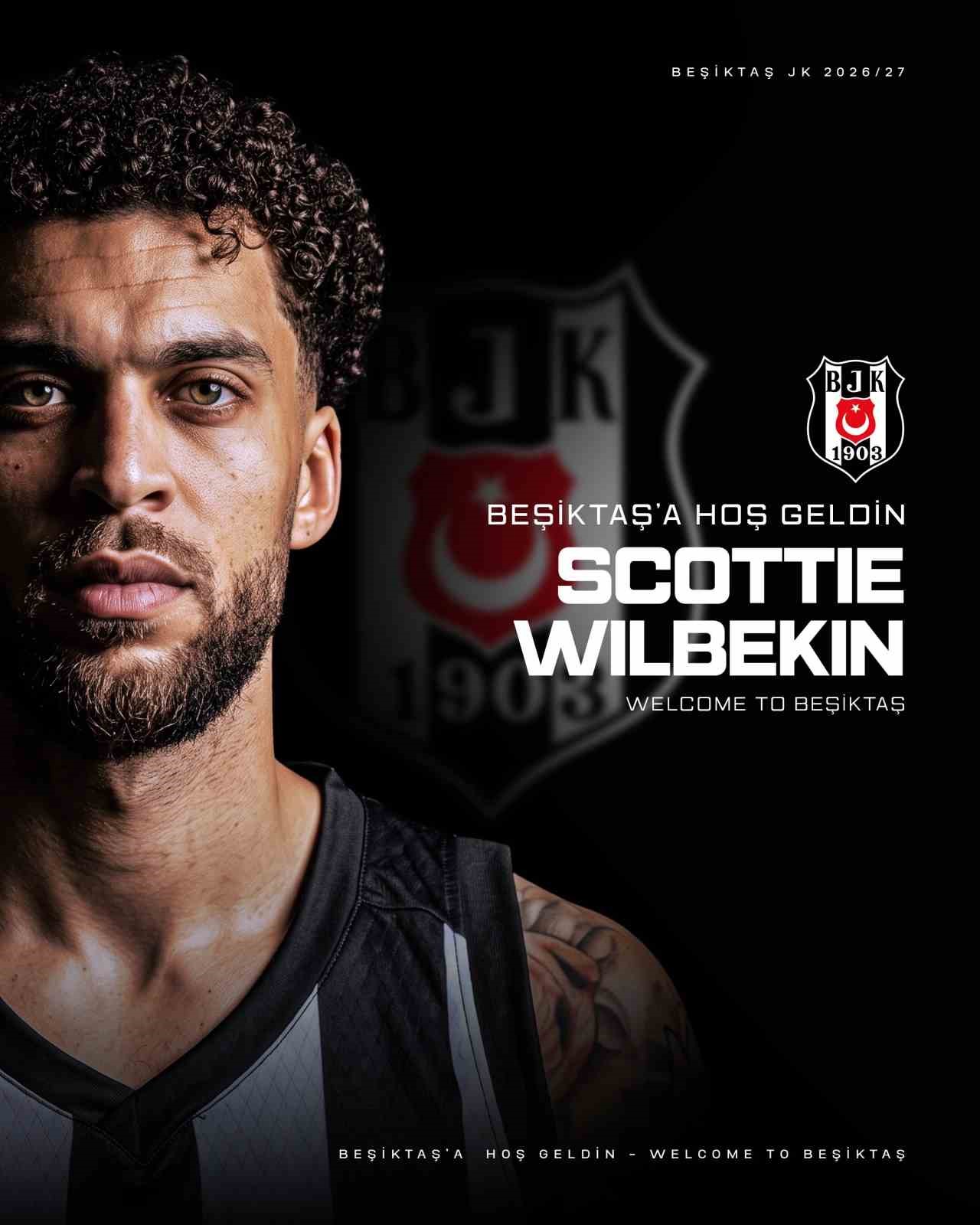 Beşiktaş Erkek Basketbol Takımı: 'Takımımız, yeni sezon transfer çalışmaları kapsamında Türk pasaportu da taşıyan ABD'li oyun kurucu Scottie Wilbekin ile sözleşme imzaladı.'