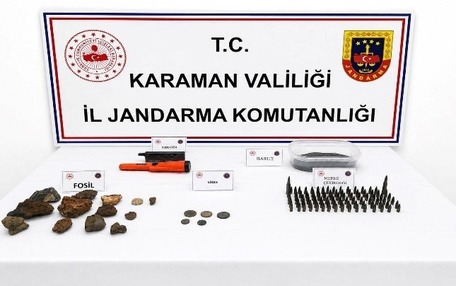 Karaman'da tarihi eserler ele geçirildi: 6 tutuklama