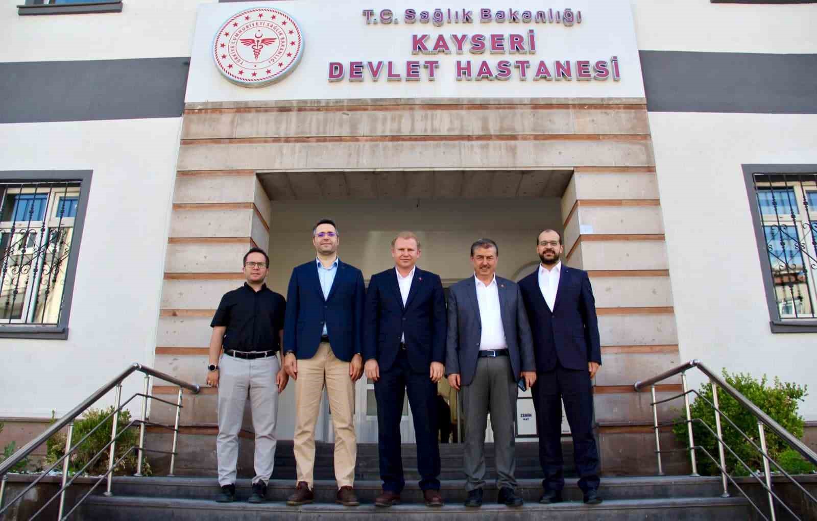 Yeşilhisar heyetinden Başhekim Çöl'e ziyaret