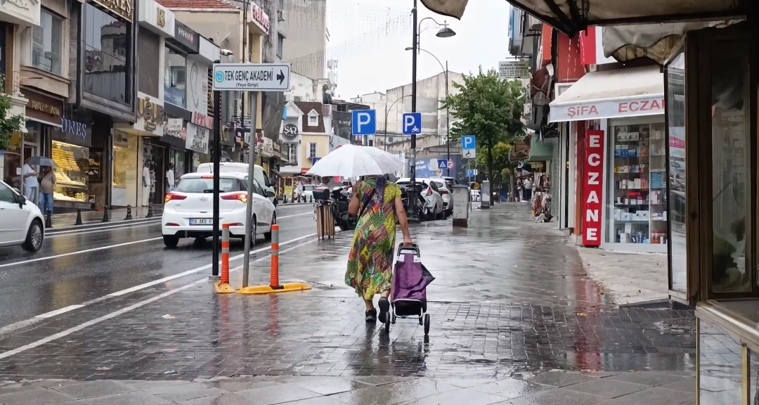 Tekirdağ'da yağmur etkili oldu