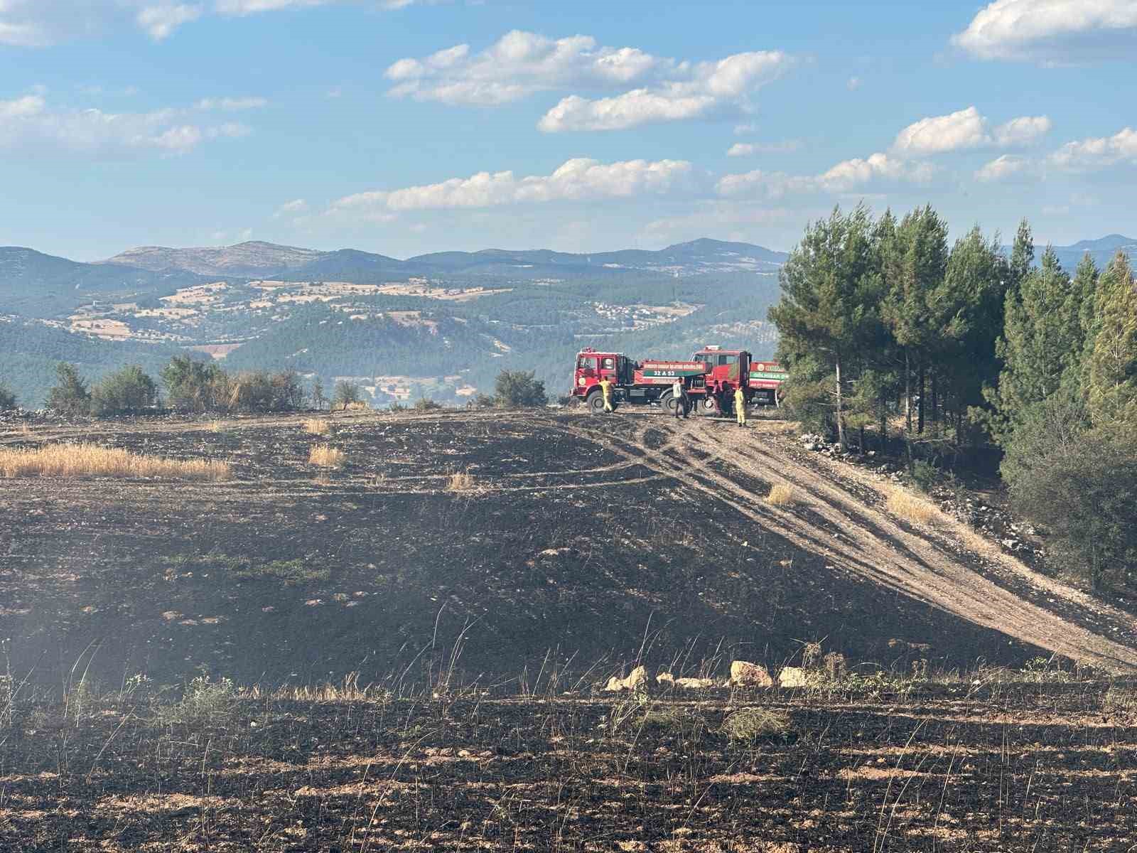 Uşak'ta ormanlık alana sıçrayan yangın söndürüldü