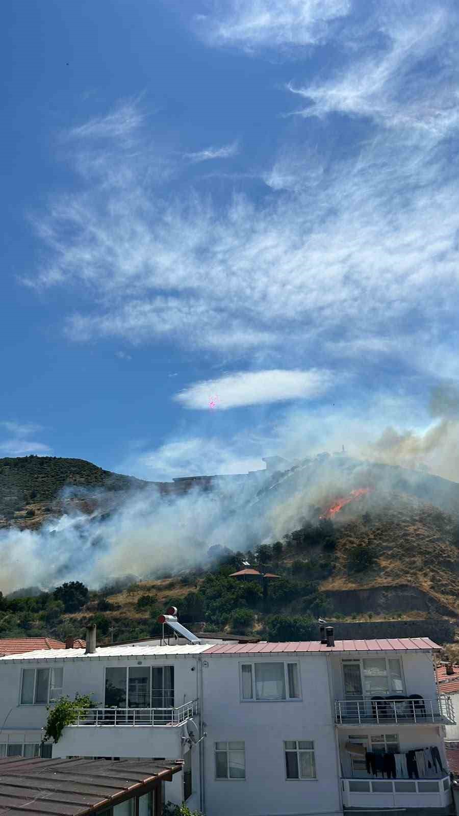 Ayvacık’ta makilik alanda yangın çıktı