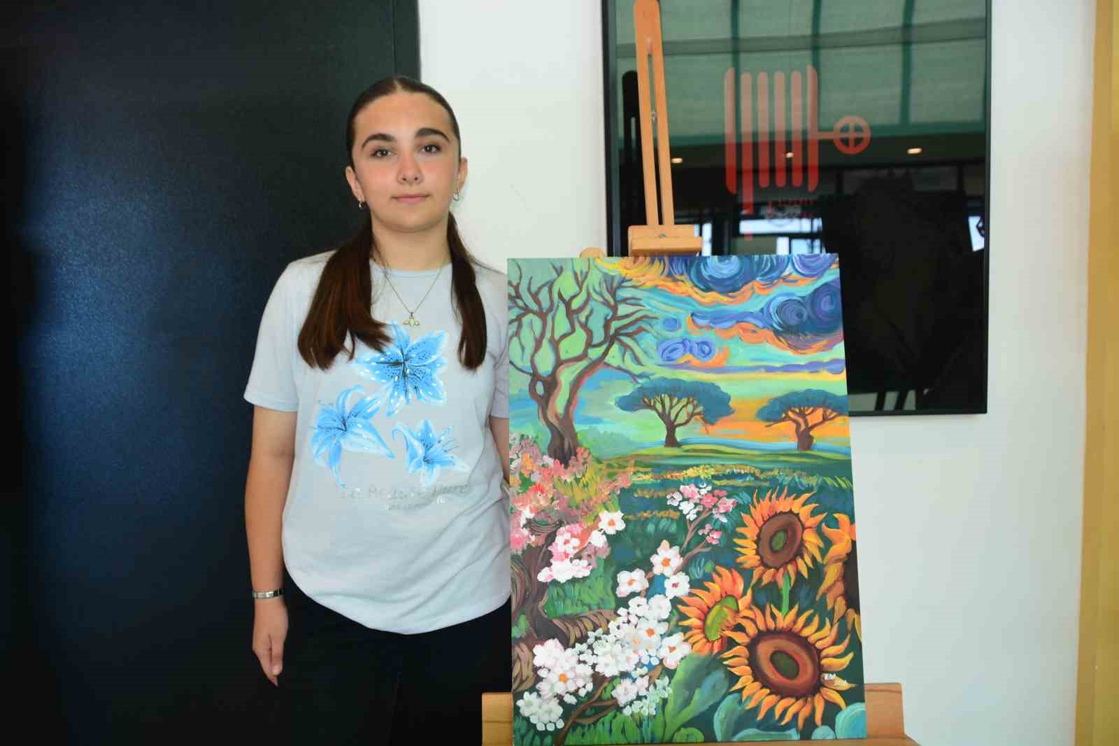Ordu’da üstün yetenekli çocuklardan 100 eserle sanat şöleni