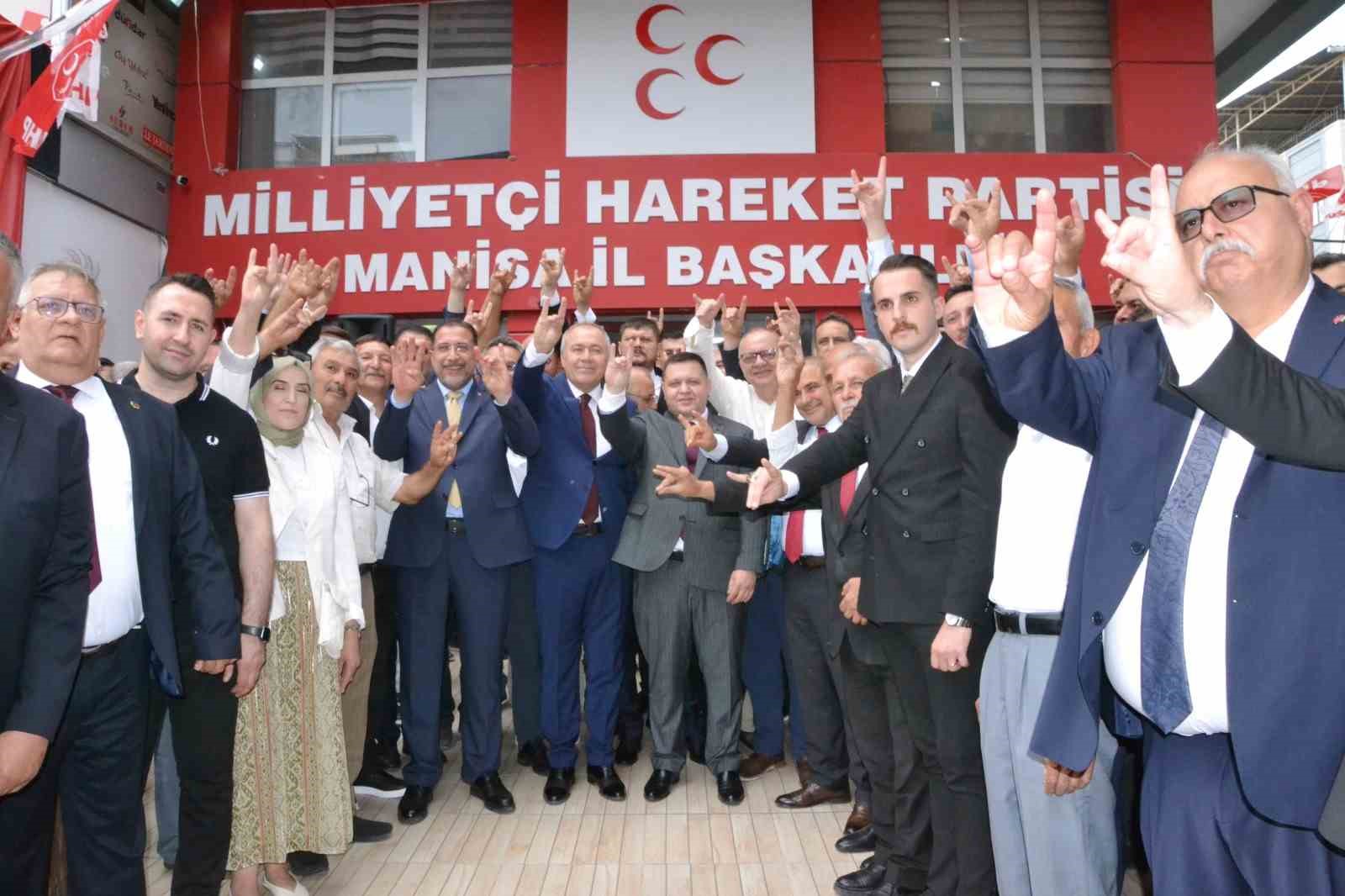 MHP Manisa’da devir teslim töreninde birlik ve Cumhur İttifakı vurgusu